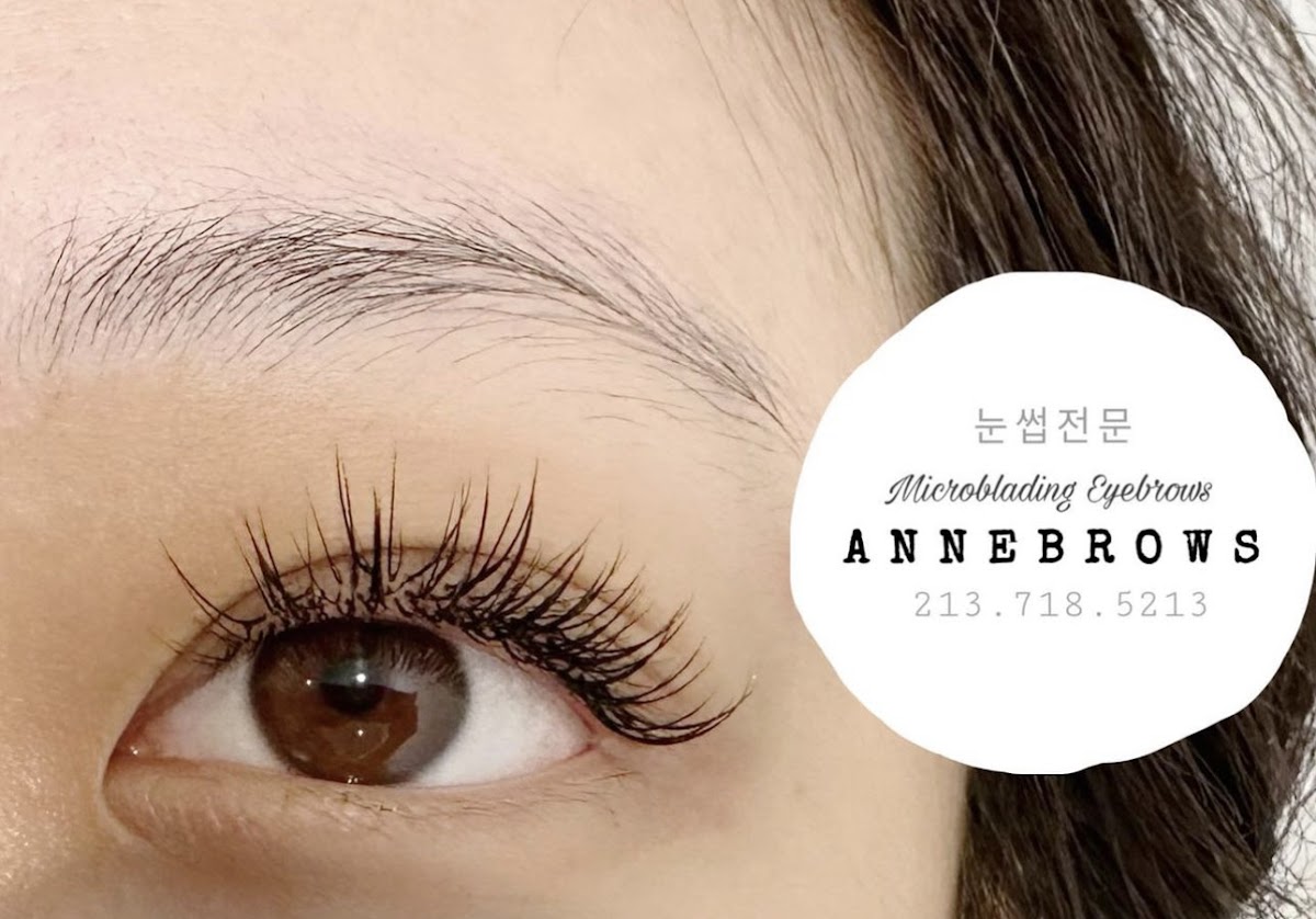 Annebrows permanent brow before and after
